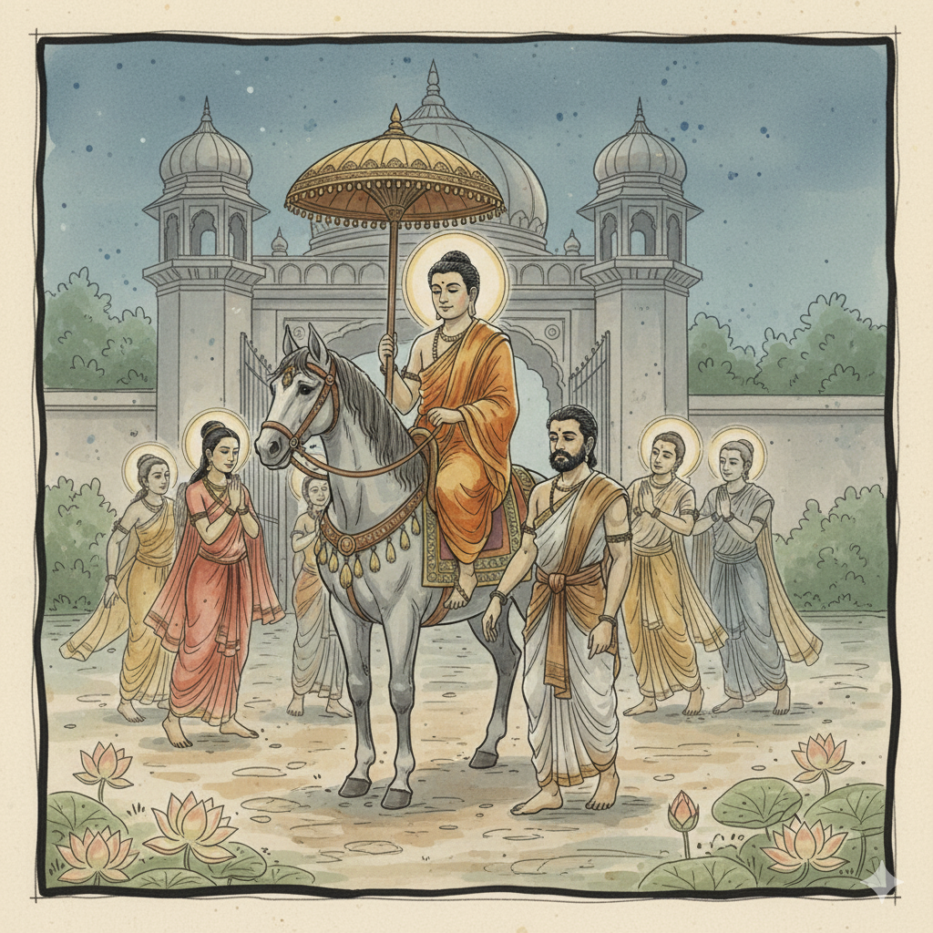 Departure from Palace